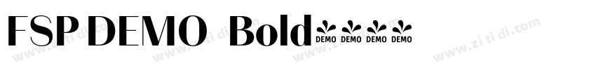 FSP DEMO   Bold字体转换